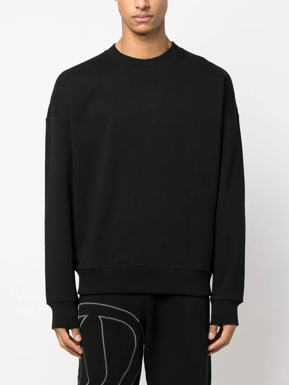 Diesel Mens S-Rob-Megoval-D Sweat 9Xx Black