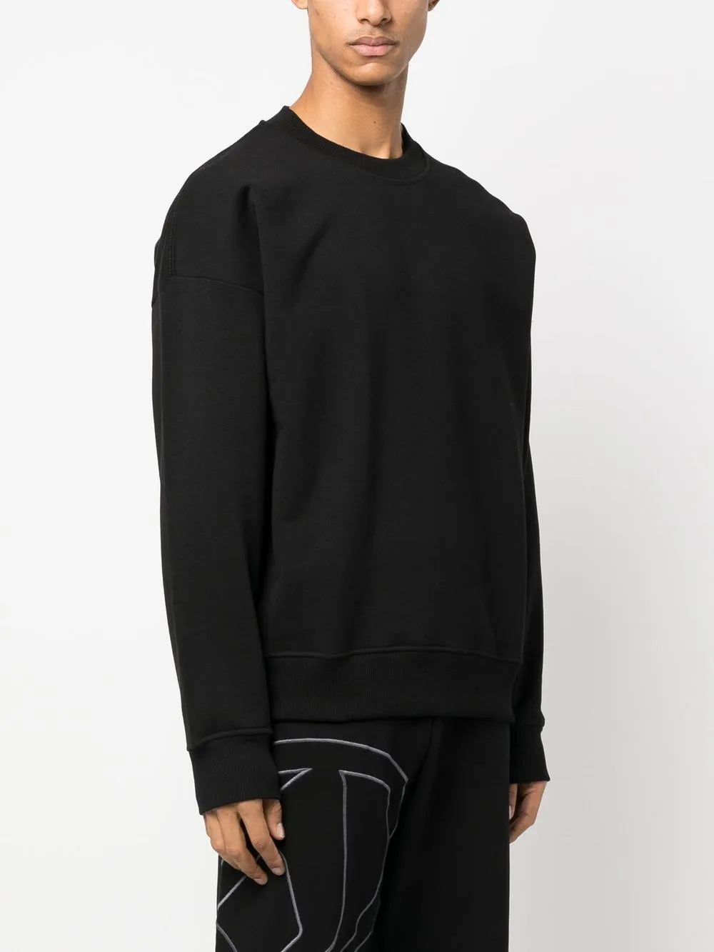 Diesel Mens S-Rob-Megoval-D Sweat 9Xx Black