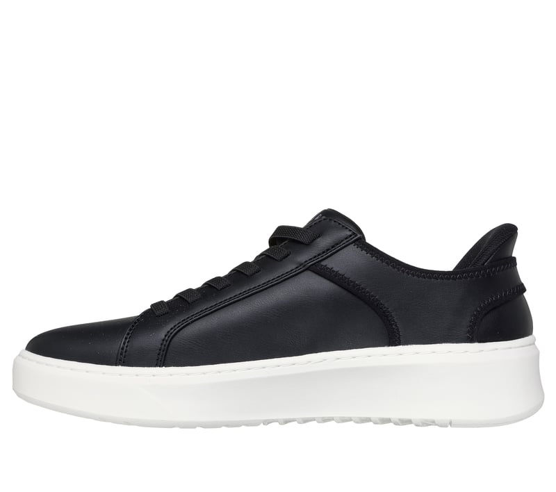 Skechers Mens Court Break Double Vented Sneakers In Black