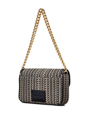 Marc Jacobs Monogram Jacq  Shoulder Bag Black