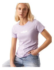 Calvin Klein J223625 Faded Monologo Slim Tee  Lilac