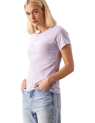 Calvin Klein J223625 Faded Monologo Slim Tee  Lilac