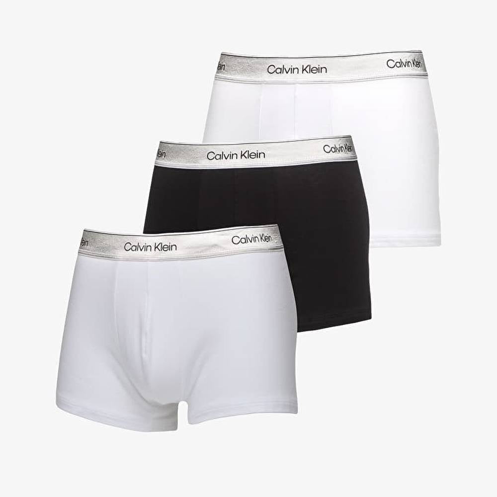 Calvin Klein Mens 3 Pack Metallic Boxers In Multi