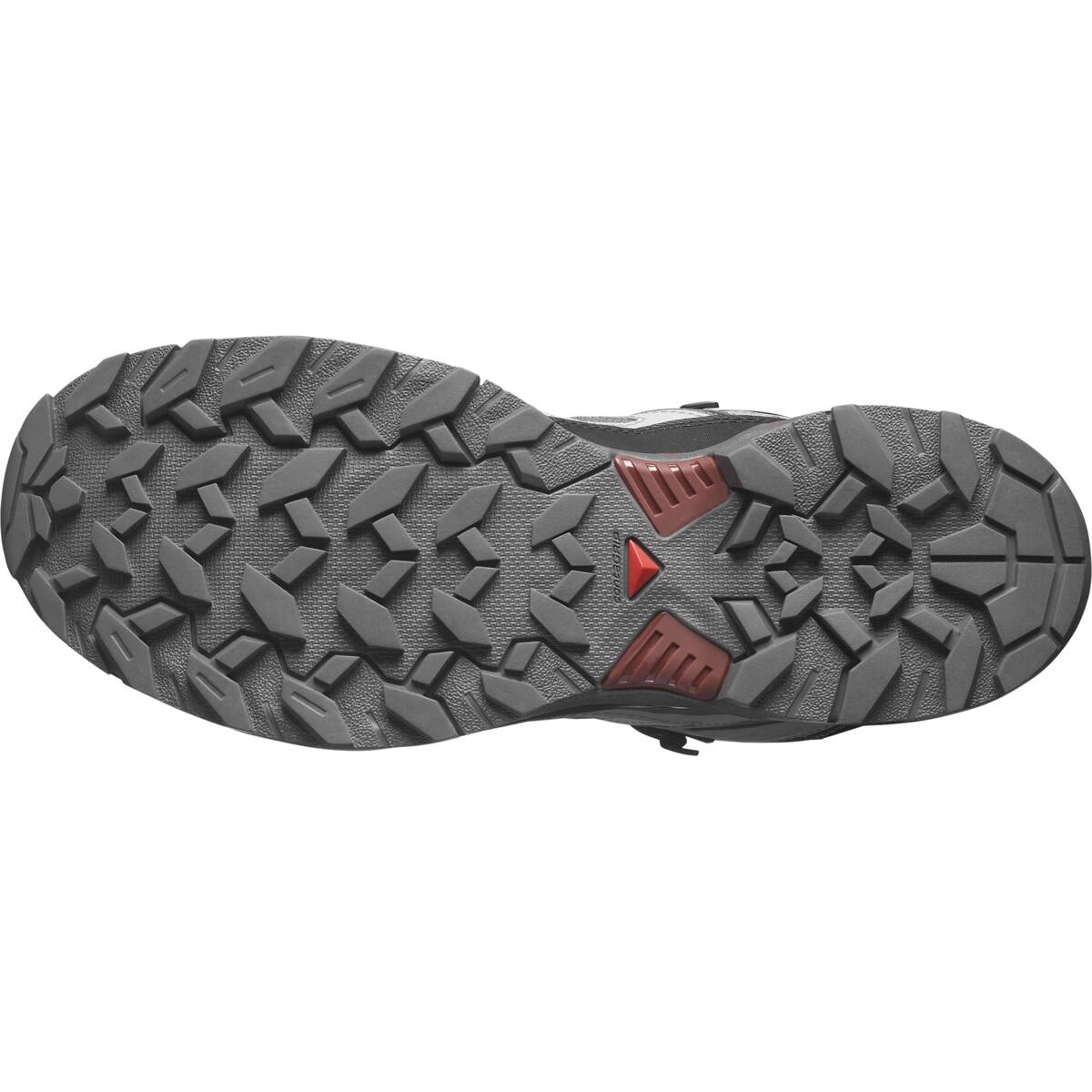 Salomon Mens X Ultra 360 Mid Gtx Shoes In Pewter/Black/Burnt Henna
