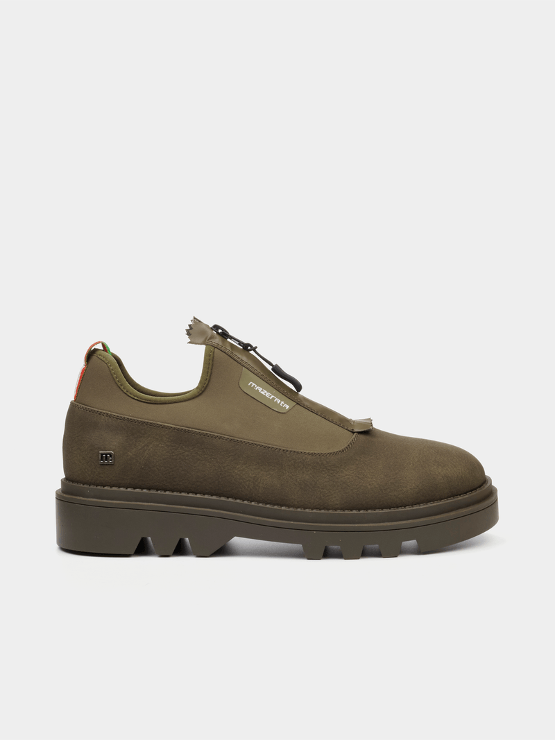 Mazerata Mens Vinchey 56 Nubuck Shoes Olive