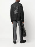 Karl Lagerfeld 230M1400 Ikonik 2.0 Denim Jacket Black