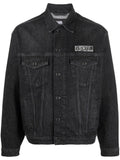 Karl Lagerfeld 230M1400 Ikonik 2.0 Denim Jacket Black