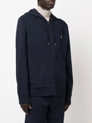 Polo Mens Essential Fleece Hoodie In Navy