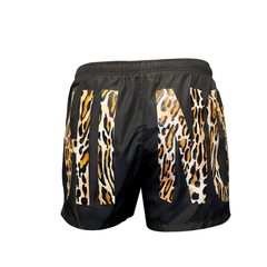 Moschino A4231 Big Letter Swimming Shorts Blk Leop