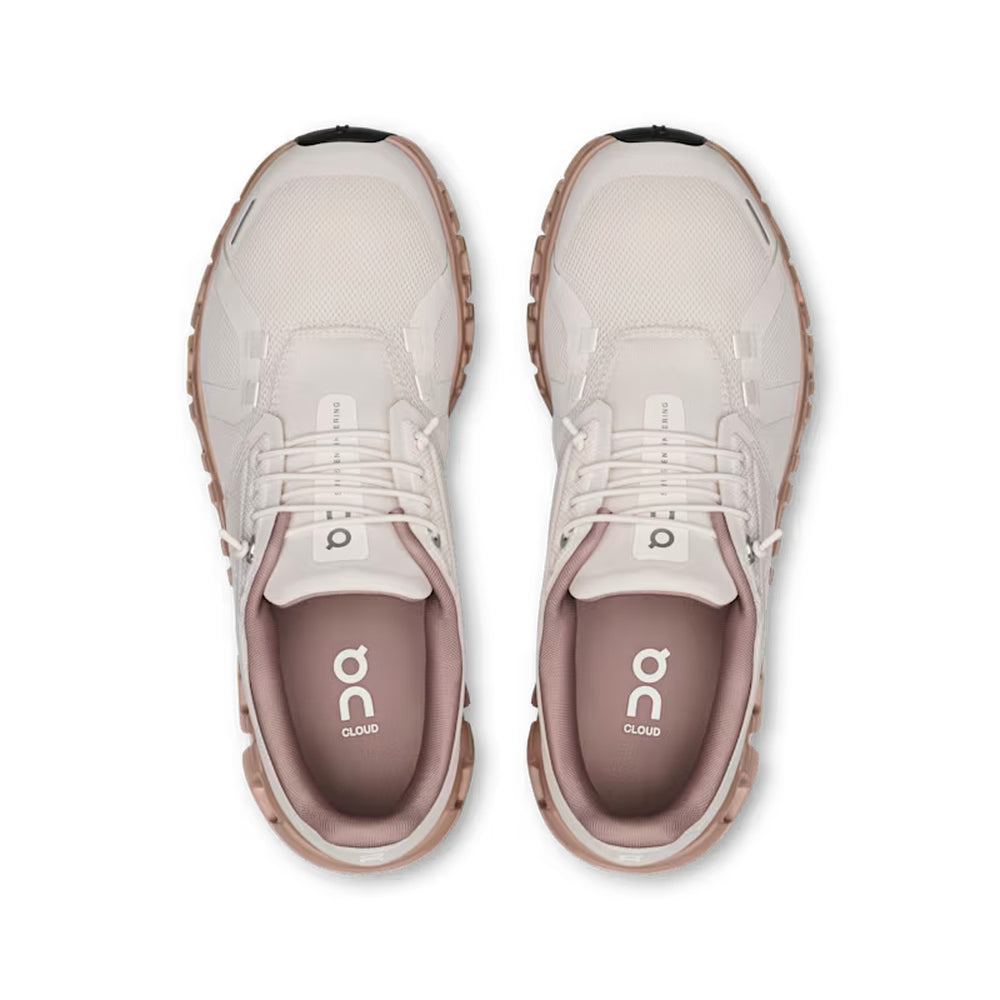On Womens Cloud 6.0 Sneakers In Oyster/Biscuit
