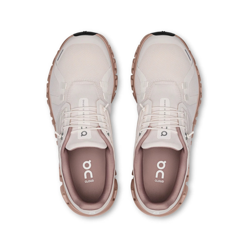 On Womens Cloud 6 Sneakers In Oyster/Biscuit