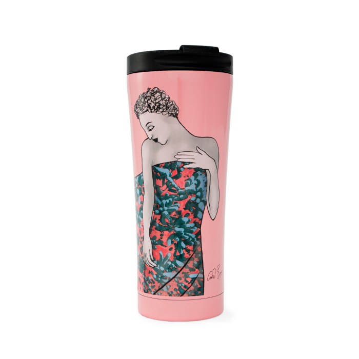 Carrol Boyes Travel Mug Strength In Pink