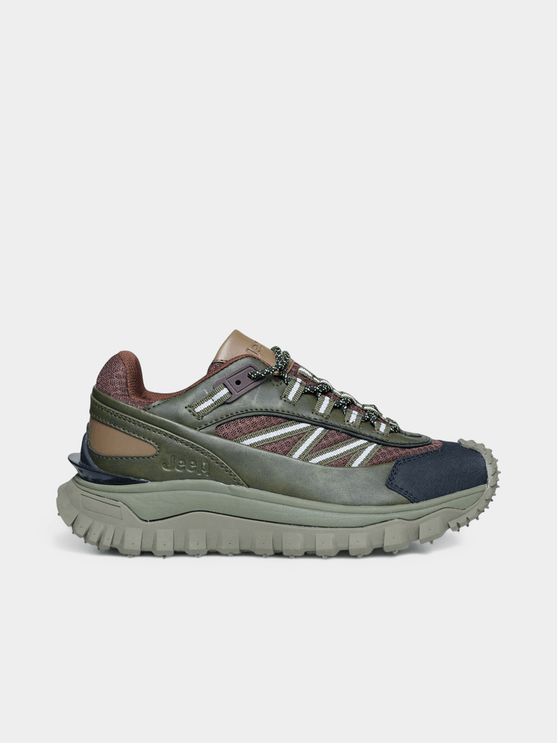 Jeep Mens Khaki/Multi Cherokee Hiker Shoes