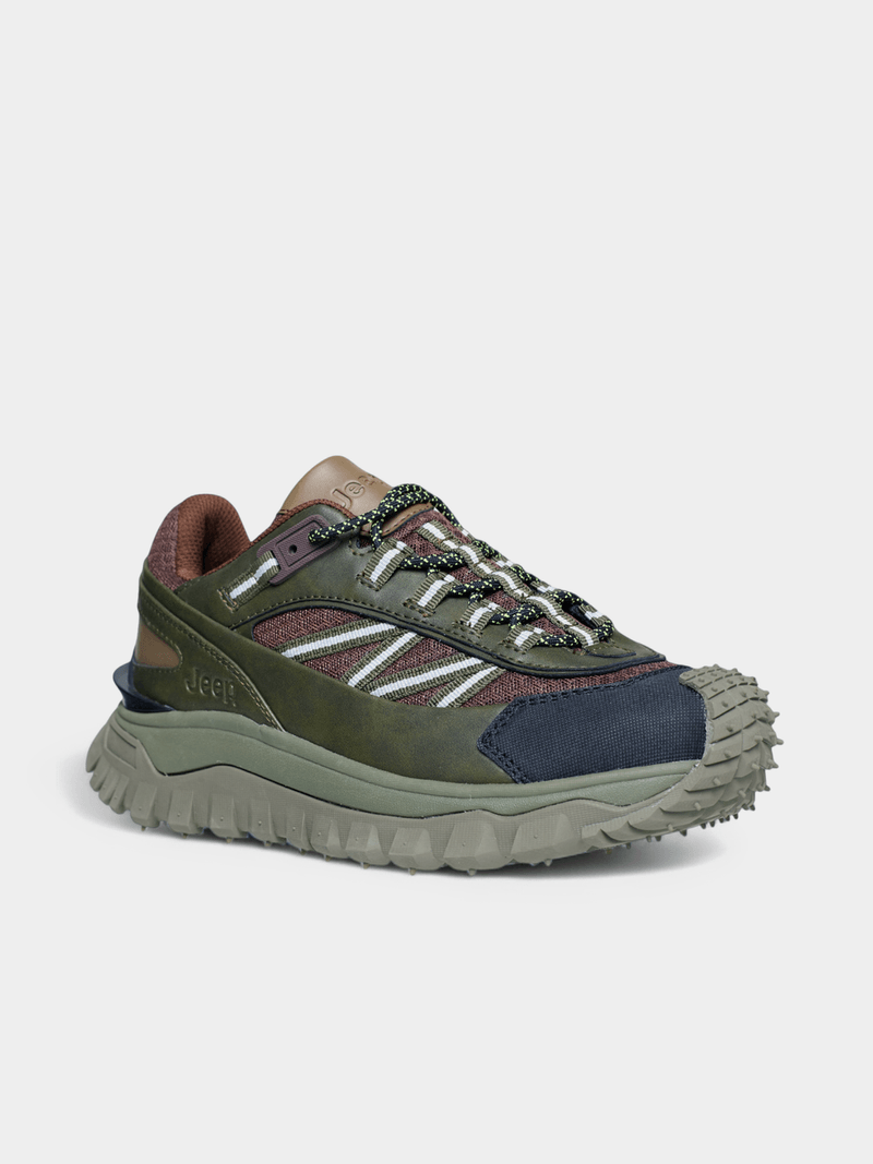Jeep Mens Khaki/Multi Cherokee Hiker Shoes