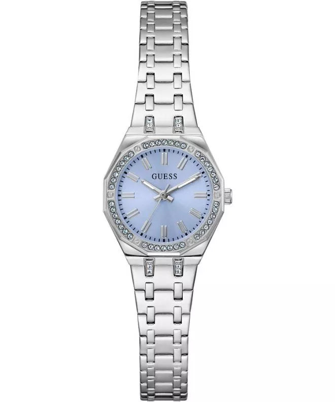 Guess Pixie Ladies Silver Tone Analog