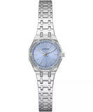 Guess Pixie Ladies Silver Tone Analog