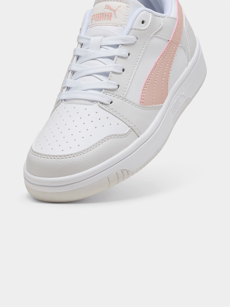 Puma Ladies Rebound V6 Low Shoes White/Rose Sneakers