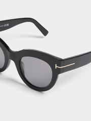Tom Ford Ladies Icon Sunglasses In Black