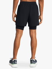 Under Armour Launch 5" 2-In-1 Shorts In Black