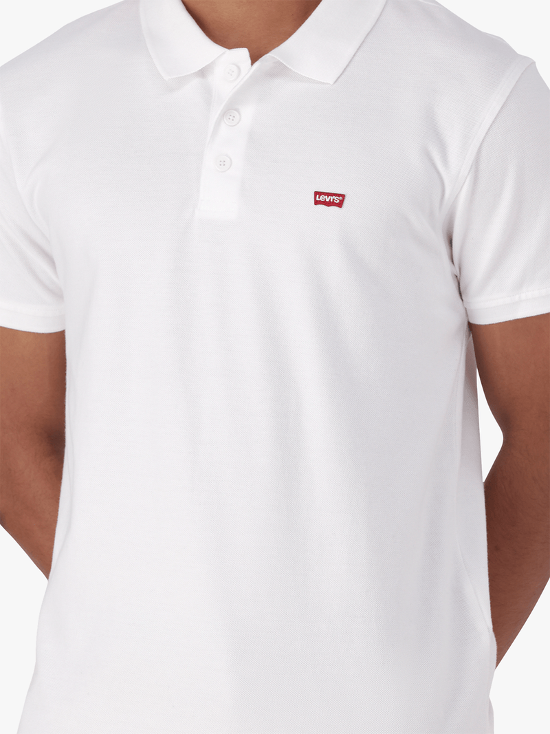 Levis Mens Ama Housemark Polo shirt In White