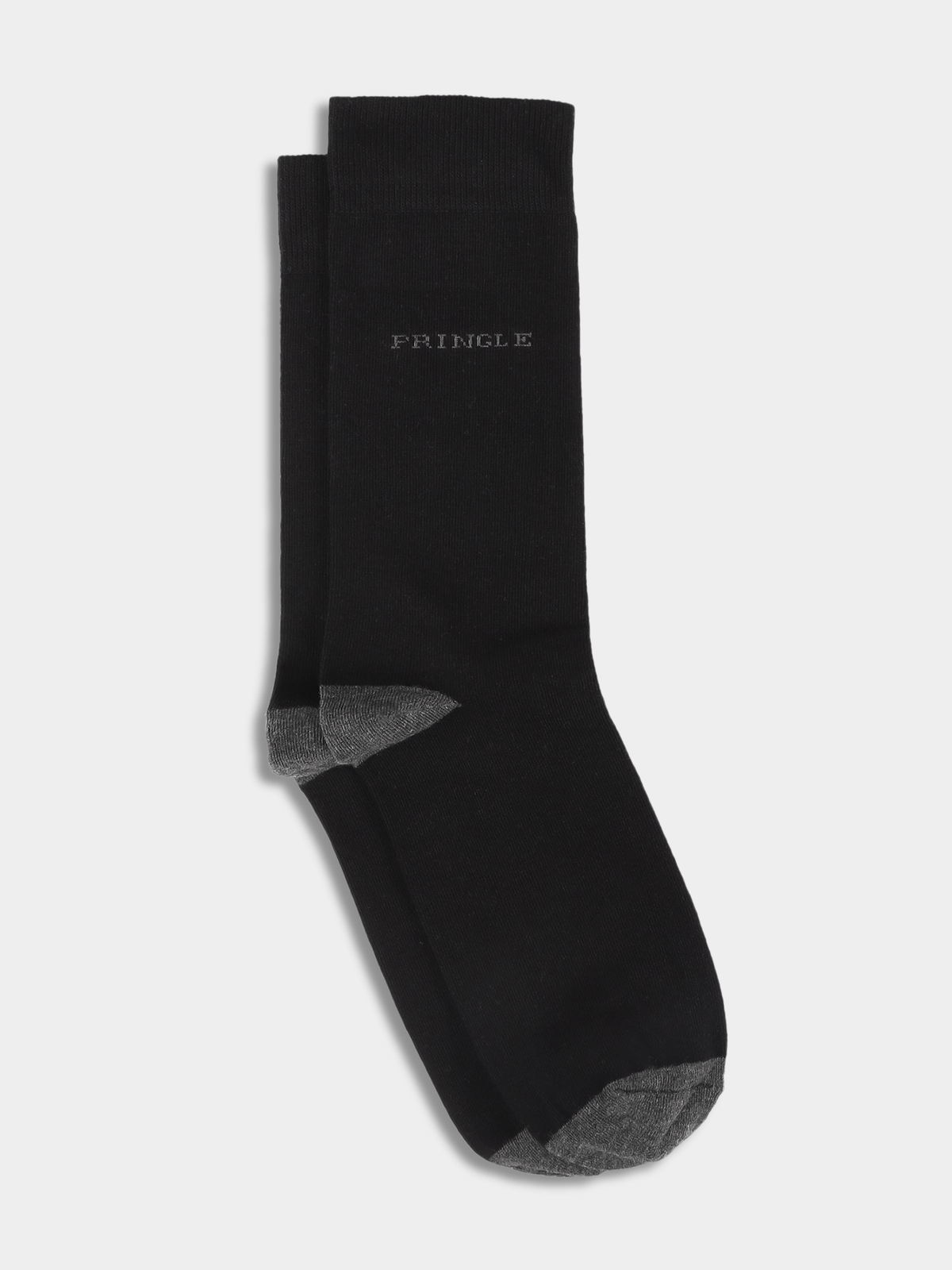 Pringle Mens Core Plain Long Socks In Black