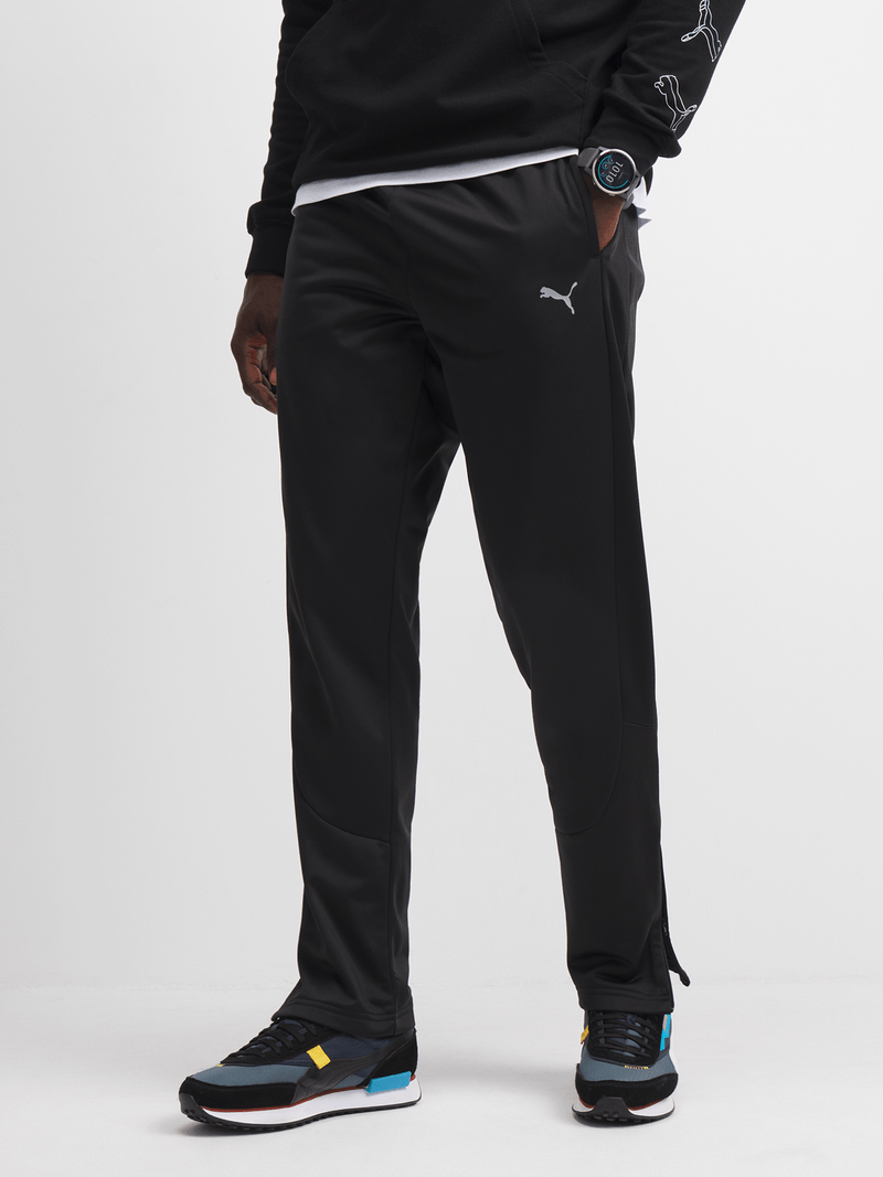 Puma Mens Black Ess Slim Tricot Pants