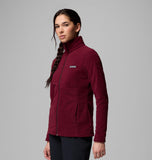 Columbia Womens Basin Trail III Full Zip Jersey In Cherry
