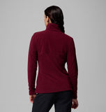 Columbia Womens Basin Trail III Full Zip Jersey In Cherry