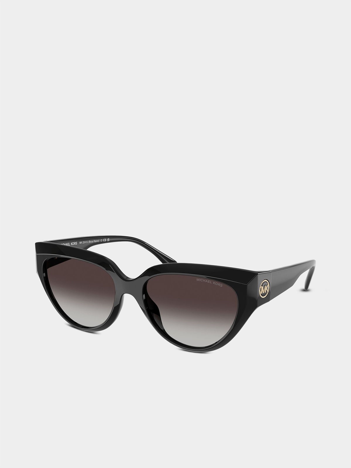 Michael Kors Womens Boca Raton Cat Eye Sunglasses In Black