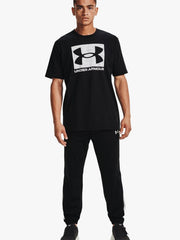 Under Armour Mens Abc Camo Boxed Logo Ss Black