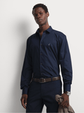 Polo Mens Custom Fit Greig Shirt In Dark Navy