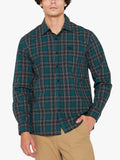 Jeep Long Sleeve Yarn Dyed Check Shirt In Green