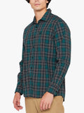 Jeep Long Sleeve Yarn Dyed Check Shirt In Green
