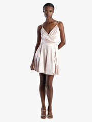 Sissy boy Ladies Mini Dress With Bodice In Champagne