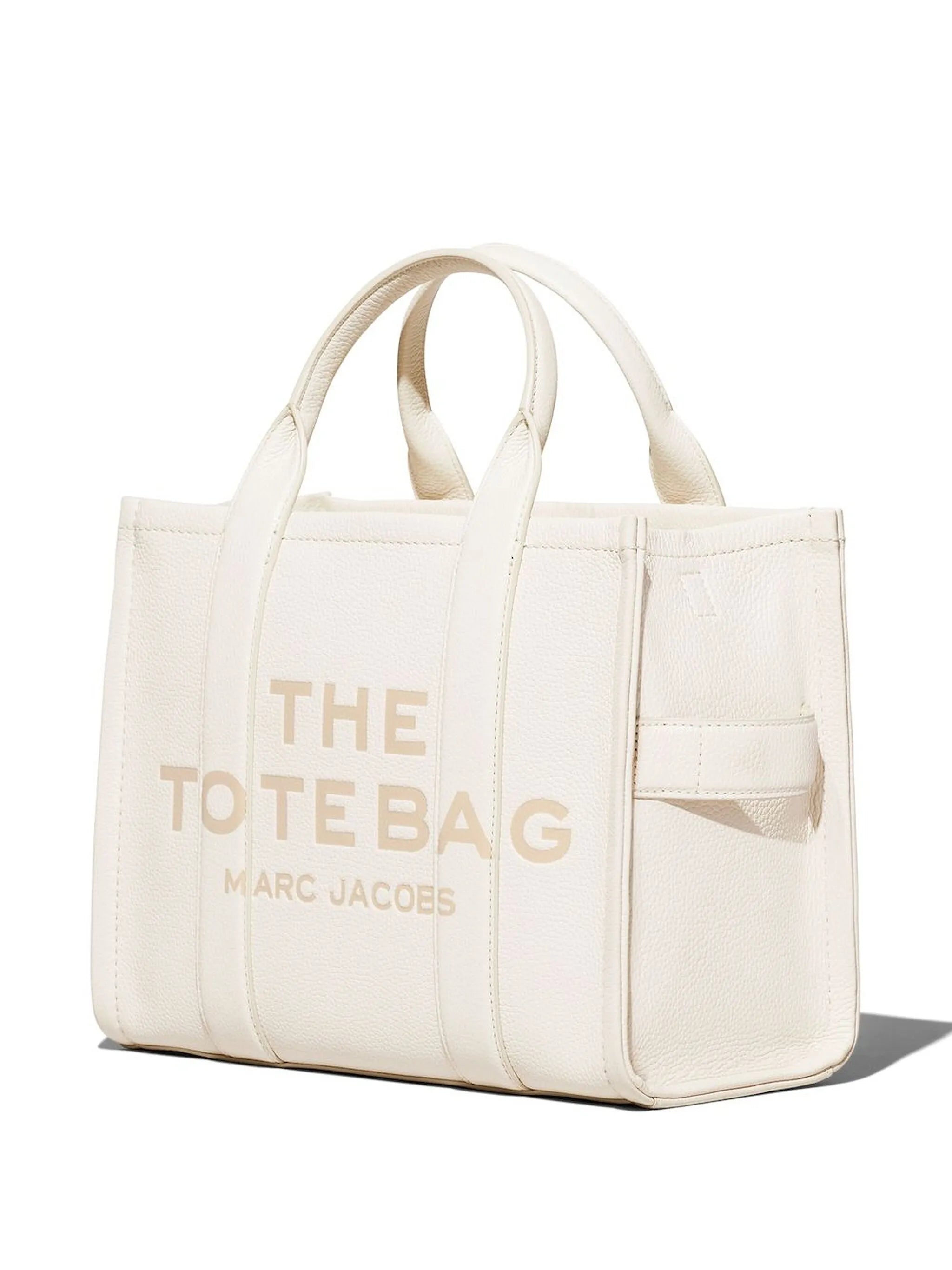 Marc Jacobs Womens Leather Medium Tote Bag In Cream