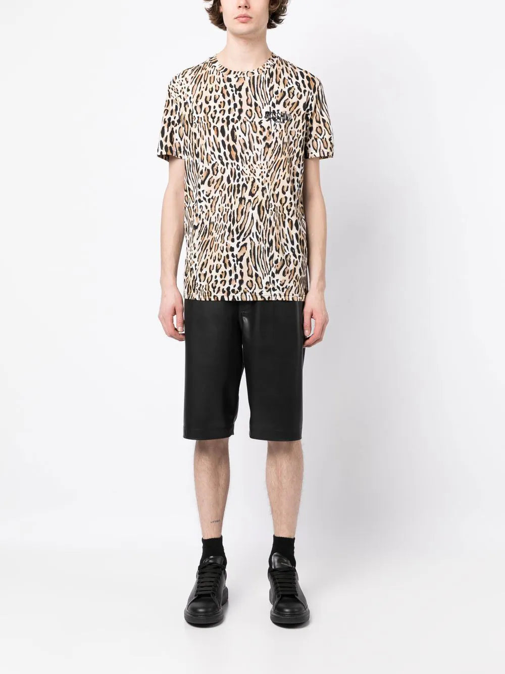 Moschino Unisex Animalier T-Shirt In Leopard