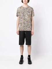 Moschino Unisex Animalier T-Shirt In Leopard