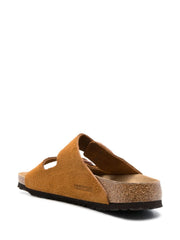 Birkenstock Mens Arizona Suede Sandals In Mink