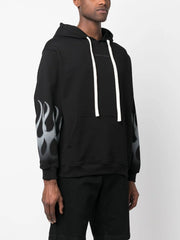 Vision Of Super Vs00478 Hoodie With Grey Flames Black