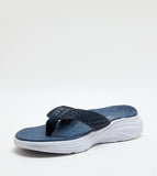 Skecher Mens Vapor Foam Sandal Strap In Navy