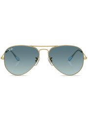 Ray-Ban Aviator Sunglasses For Men In Gold