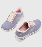 Skechers Womens Go Walk Arch Fit Shoes In Purple