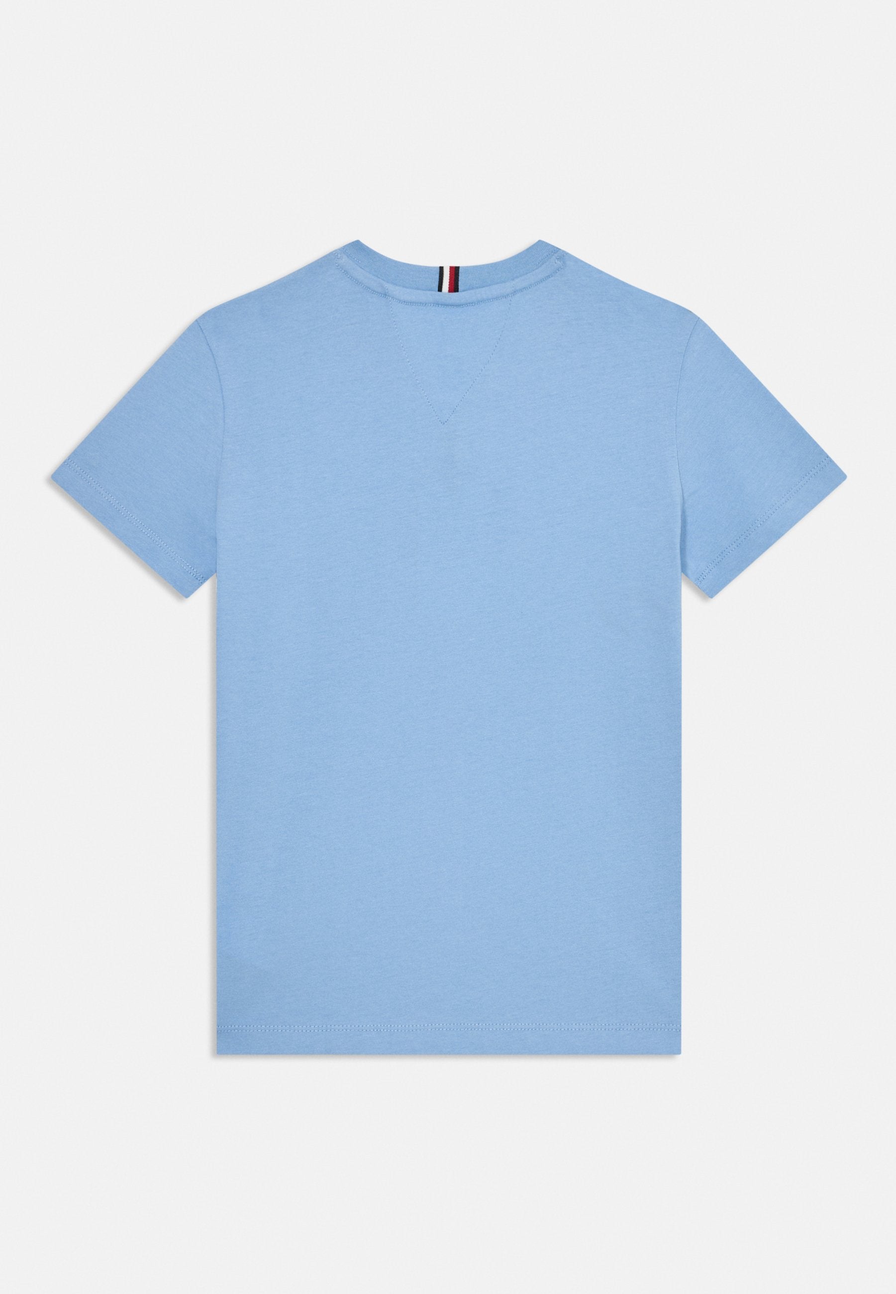 Tommy Hilfiger Boys Script Flag Print T-Shirt In Blue