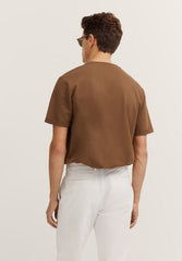 Bugatti 8350 75040C Mens Cognac Short Sleeve T-Shirt