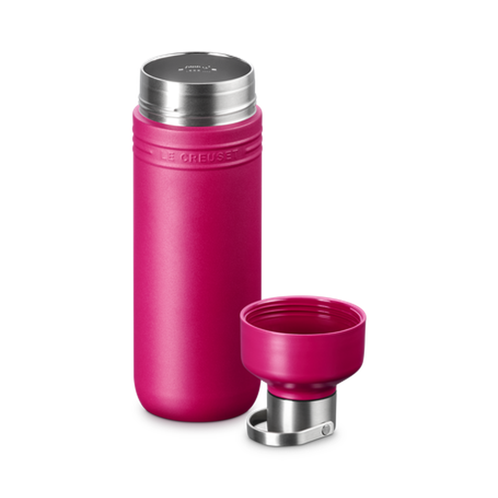 Le Creuset On The Go Insulated Water Bottle 1L In Berry