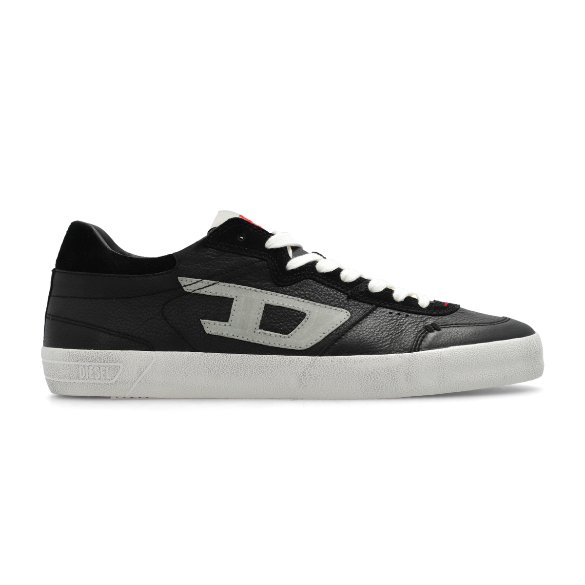 Diesel Y03336P2034 Mens S-Leroji Low Sneakers Black And White