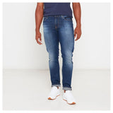 Guess Mens Monty Slim Straight Jeans In Medium Wash