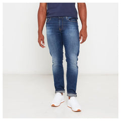Guess Mens Monty Slim Straight Jeans In Medium Wash