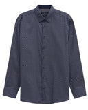 Bugatti Mens Casual Long Sleeve Shirt In Navy