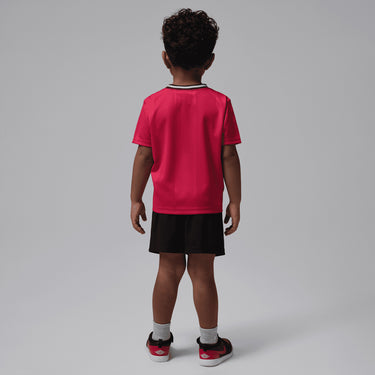 Jordan Boys MJ Sport Jersey Mesh And Short set In Black And Red